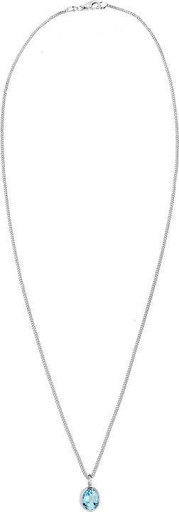 Produktbild Elli Halskette Geo Oval Topas Edelstein Edel 925 Sterling Silber (Topas, 925er Sterling Silber, 45 cm)