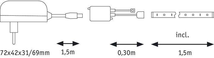 Image du produit Paulmann Flex LED (Multicolore, 150 cm, Intérieur)