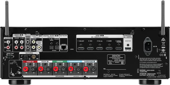 Produktbild Denon AVR-S650H (5.2 Kanal, AM, FM)