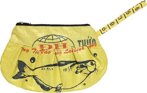 Image du produit Bekos Upcycling - Sac universel en sacs de nourriture pour poissons recyclés, jaune