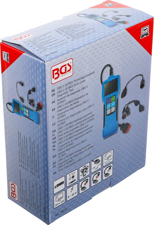 Actual product image BGS OBD 2 (EOBD)