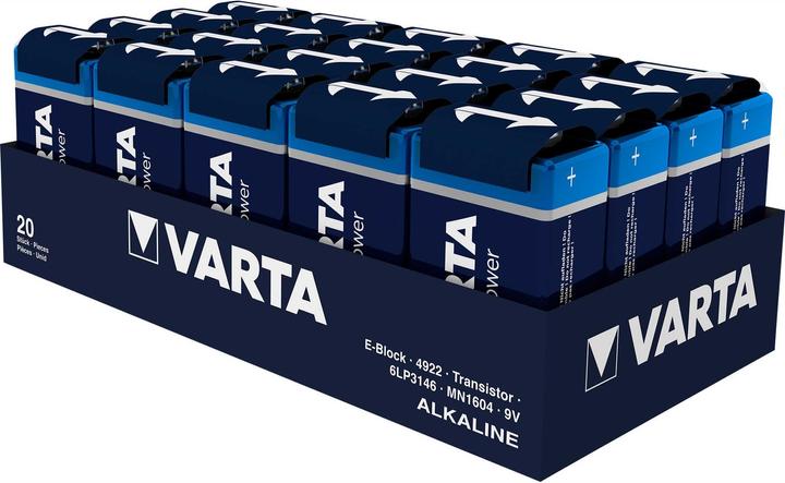 Immagine prodotto Varta High Energy (20 pz., 9V Block, 580 mAh)