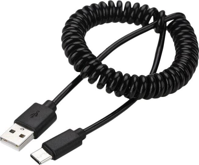 Actual product image Gembird CABLE USB2 TO USB-C COILED/1.8M CC-USB2C-AMCM-6 (1.80 m, USB 2.0)