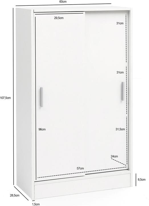 Produktbild Wohnling Finja (60 x 107 x 23 cm)