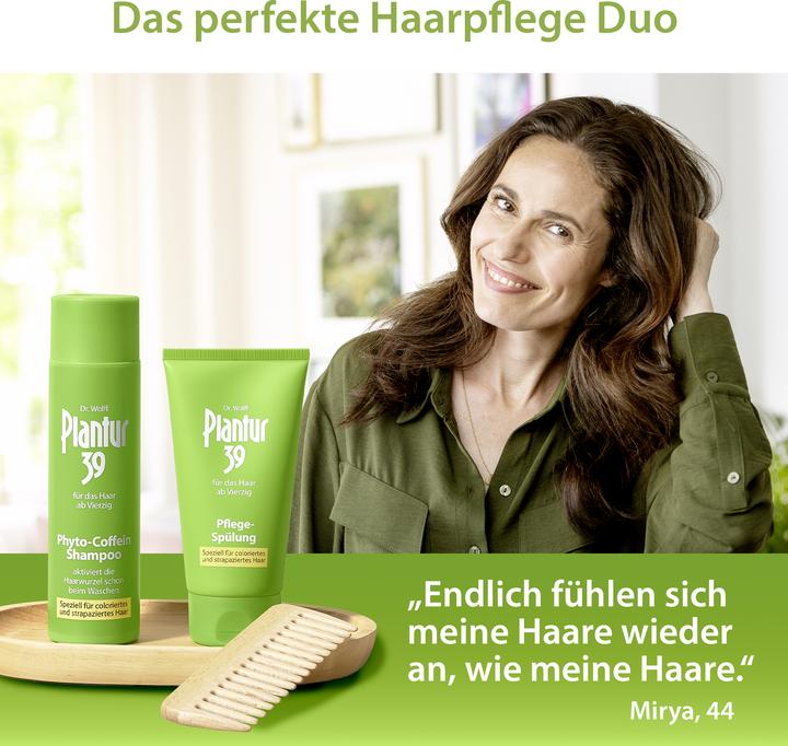 Actual product image Plantur 39 Phyto-Caffeine Shampoo For coloured and stressed hair (250 ml, Liquid shampoo)