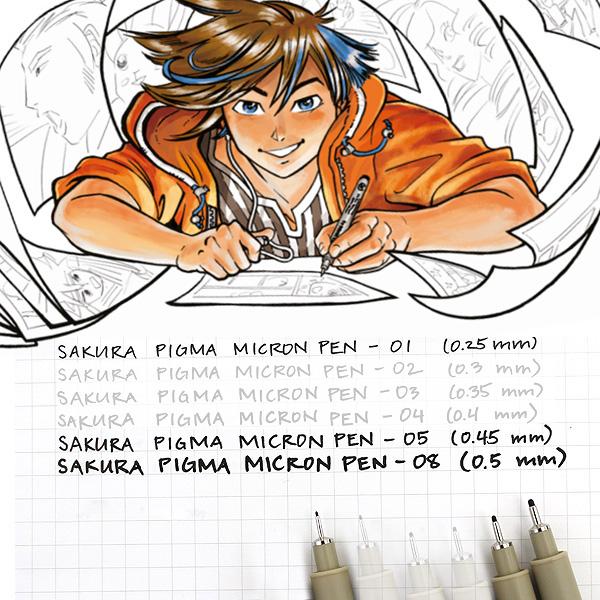 Image du produit Sakura Pigma Micron (Noir, 3 x)