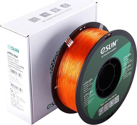 eSUN eTPU-95A 1.75mm Tr. Orange 1kg 3D Filament (TPU, 1.75 mm, 1000 g, Orange)