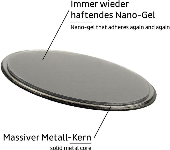 Actual product image Silwy Metal pad Superstrong 1 piece, black, detail colour (1 x)