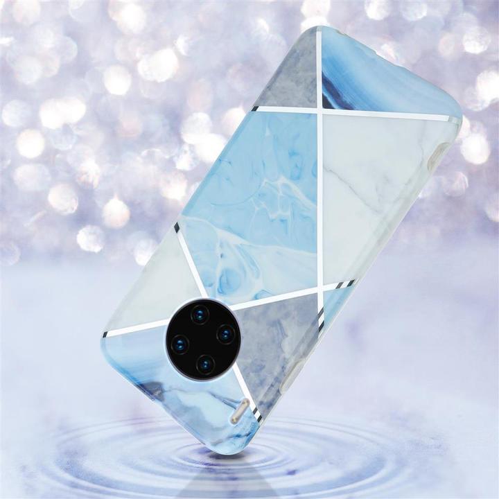 Image du produit Cadorabo Couverture IMD TPU Marbre coloré (Mate 30 Pro)