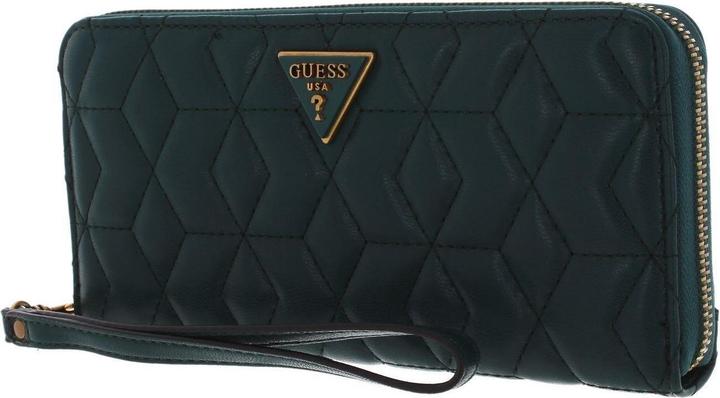 Actual product image Guess Elenia, Textile Wallet, SLG Large Zip, Forest, For Women