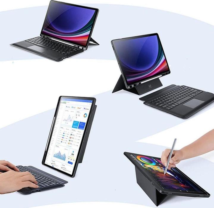 Actual product image Dux Ducis DK Series Keyboard Case (US, Galaxy Tab S9 FE+, Galaxy Tab S9+, Galaxy Tab S10+)