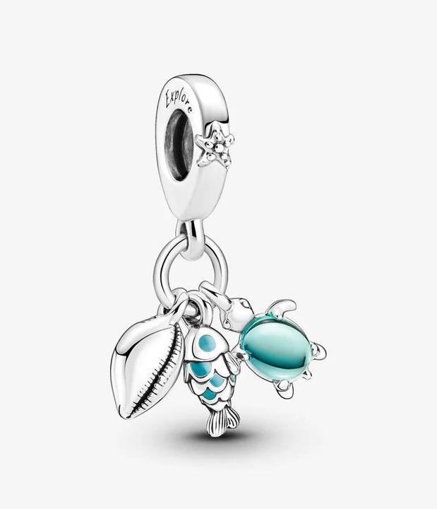 Image du produit Pandora Poisson Crapaud de mer Coquille (Argent 925, Émail)