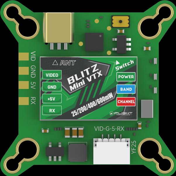 Image du produit iFlight BLITZ Force 5.8GHz 600mW Adjustable VTX (Pièces détachées pour drones)