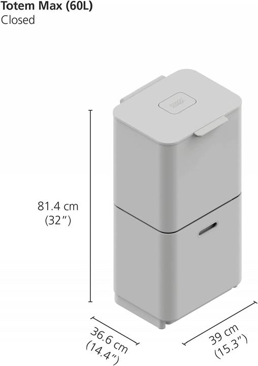 Immagine prodotto Joseph Joseph Totem dei rifiuti intelligenti Max (60 l)