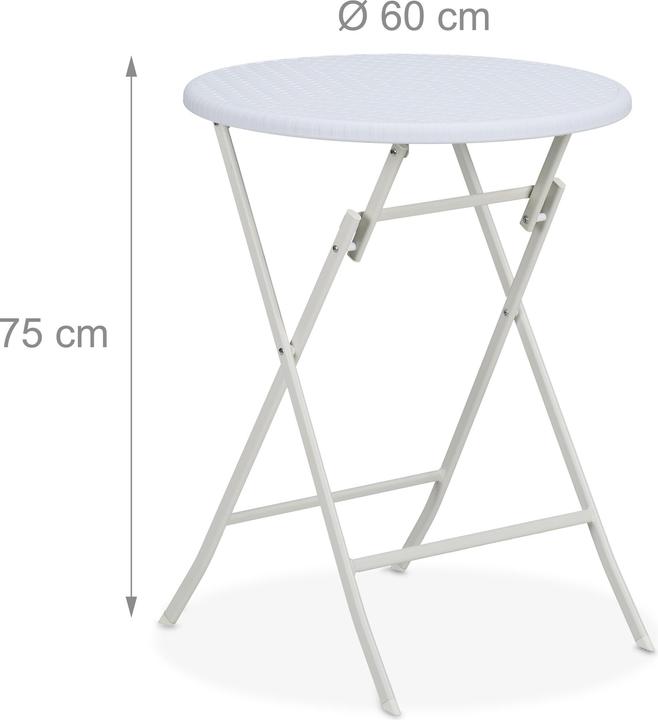 Image du produit Relaxdays Table-de-jardin (60 cm)