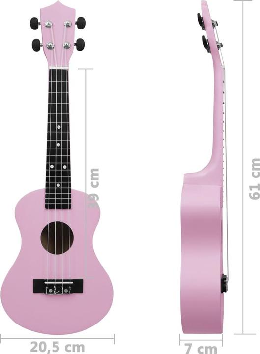 Immagine prodotto VidaXL Set di ukulele soprano con borsa per bambini 23 (Soprano, Soprano)