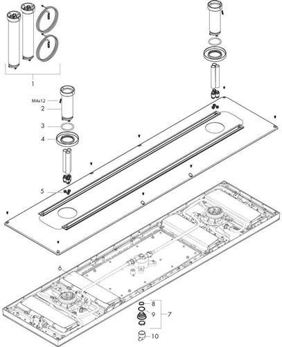 Produktbild Axor ShowerSolutions ShowerHeaven 1200/300 4jet, ohne Beleuchtung (16 l/min)