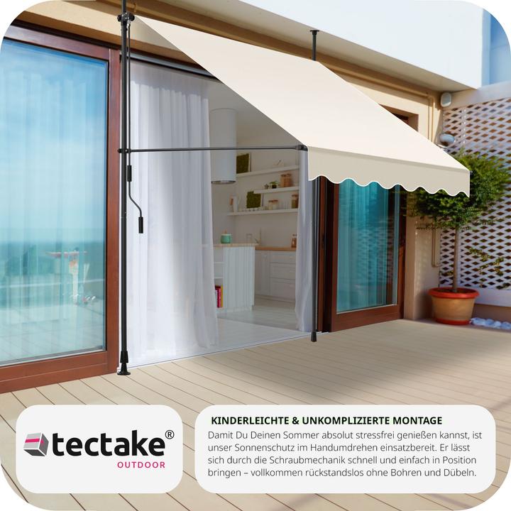 Produktbild tectake Klemmmarkise (1.50 m)