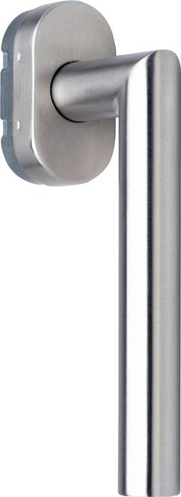 Actual product image Deni Window handle stainless steel matt 20-40 mm mitre shape