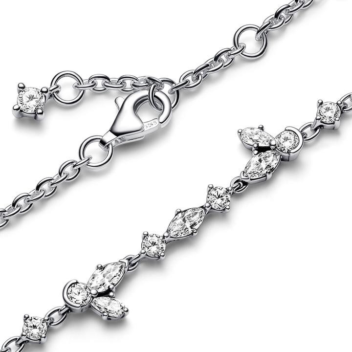 Immagine prodotto Pandora Bracciale a catena con cluster di erbe scintillanti (18 cm, Argento 925)