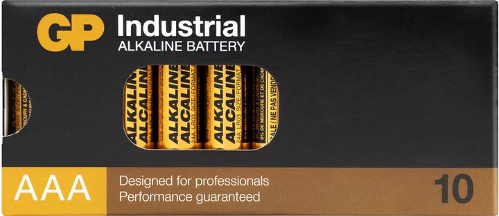 Produktbild GP Batteries GP Batterie Alkaline, AAA, Micro, LR03, 1,5 V, Industrial, 10 Stück (10 Stk., AAA)