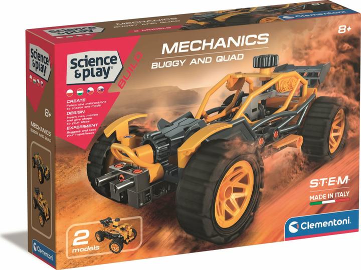 Actual product image Clementoni Science&Play Mechanischer Labor-Buggy und Quad-Bike 2in1