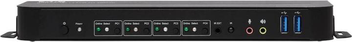 Actual product image Eaton 4-Port DisplayPort/USB KVM Switch 4K 60Hz HDR HDCP 2.2 IR DP 1.4 USB Sharing