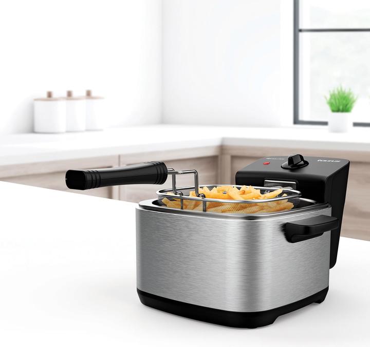 Image du produit Taurus Fry Solution, Friteuse profonde, 1.5 L, 150 °C, 190 °C, Simple, Noir, Acier inoxydable