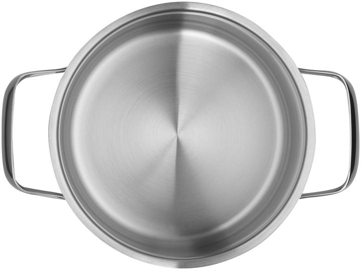 Produktbild WMF Kochtopf Fleischtopf Induktion 16cm Glasdeckel Belmonte Edelstahl 18/10 (16 cm, Kochtopf, Edelstahl)