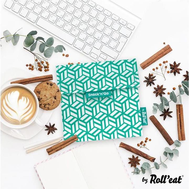 Produktbild Roll'Eat Lunchbeutel SnacknGo-Tiles 18 cm x 18 cm, Mint
