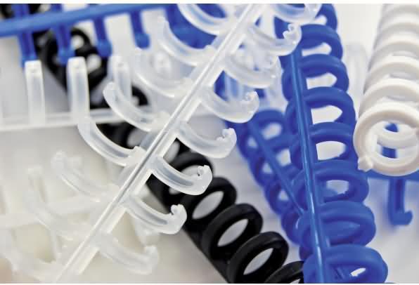 Actual product image GBC Plastic binding spines ClickBind
