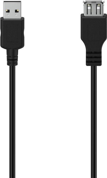 Produktbild Hama USB-Verlängerungskabel, USB 2.0, 480 Mbit/s, 3,00 m (3 m, USB 2.0)