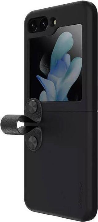 Actual product image Nillkin Flex Flip Case with Hanger and Stand for Samsung Galaxy Z Flip 5 - Black (Samsung Galaxy Z Flip5)