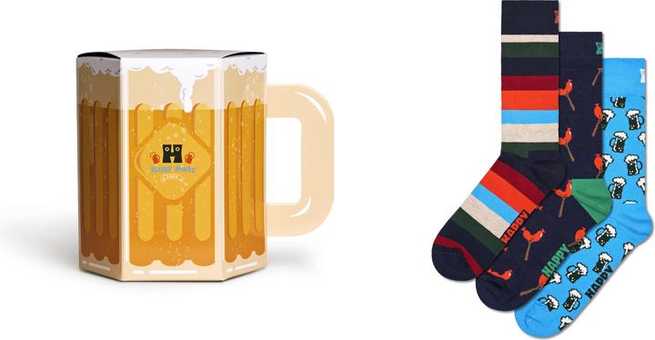 Produktbild Happy Socks Wurst And Beer (3er Pack, 36 - 40)
