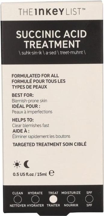 Image du produit The Inkey List Traitement à l'acide succinique (15 ml)