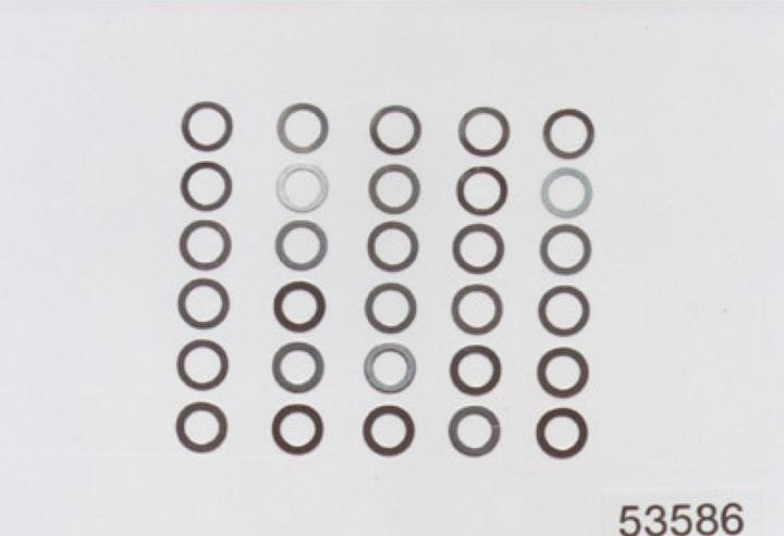 Produktbild Tamiya Beilagen-Set 4 mm 3 Typen 10 Stück