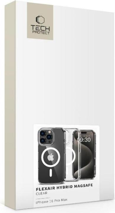 Actual product image Tech-Protect FlexAir Hybrid MagSafe Case for iPhone 16 Pro Max - Clear (Apple iPhone 16 Pro Max)