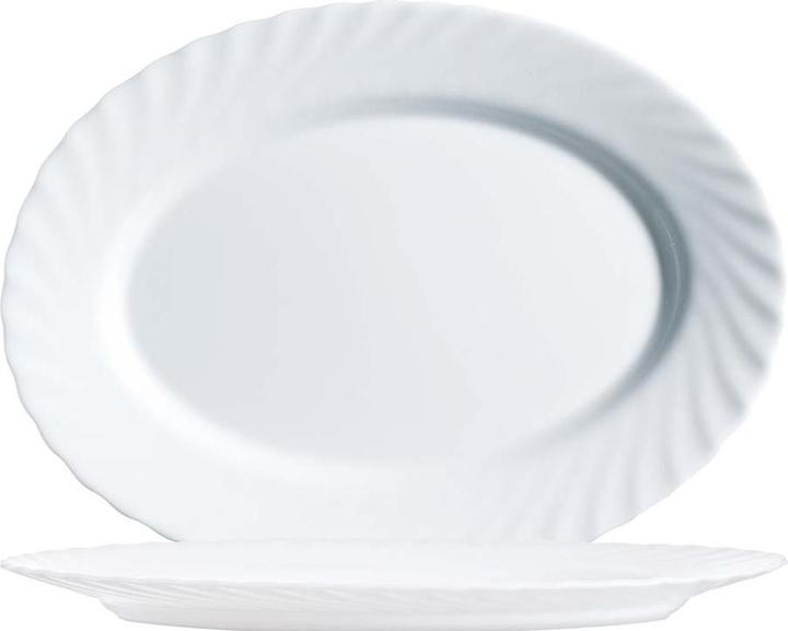 Actual product image Arcoroc Oval plate, Trianon plain white (1 x)