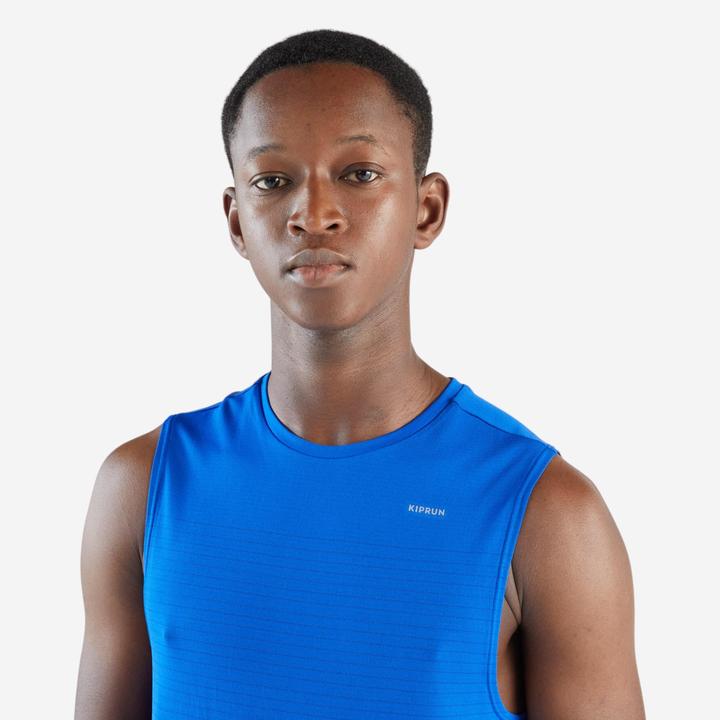 Actual product image Kiprun Lauf-Tanktop ohne Seitennähte - 500 Komfort indigoblau (XL)