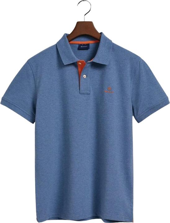 GANT Poloshirt Pique Polo Kurzarmshirt mit Kontrastkragen (XXL)