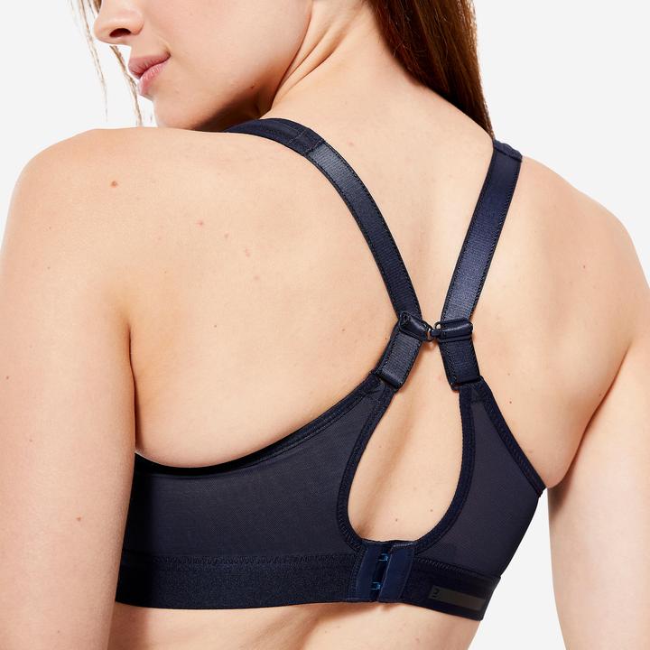 Image du produit Decathlon Soutien-gorge de sport Bustier bretelles croisées maintien fort - bleu (XL)
