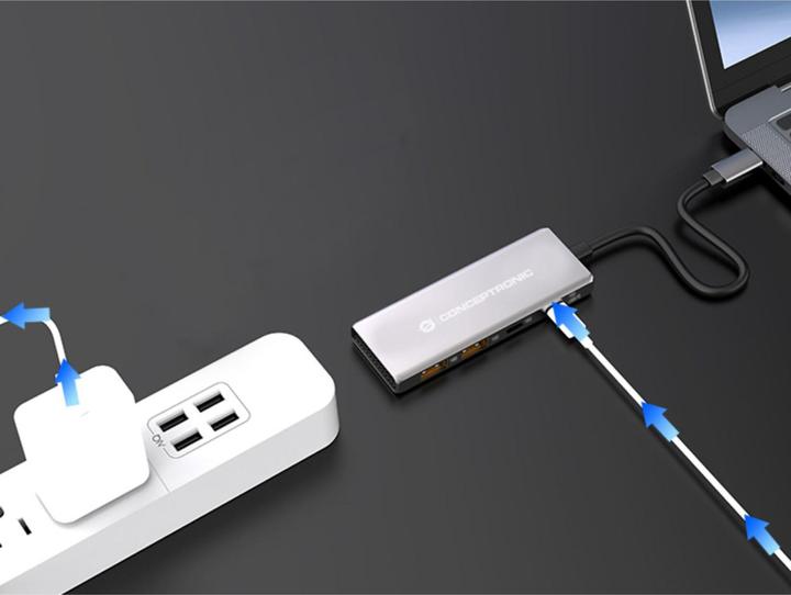 Actual product image Conceptronic HUBBIES15G (USB-C, 4 Ports)