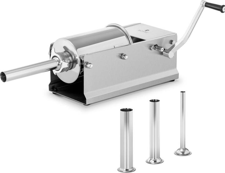 Royal Catering Wurstfüller horizontal Wurstfüllmaschine Wurstspritze Wurstpresse Edelstahl 3 L