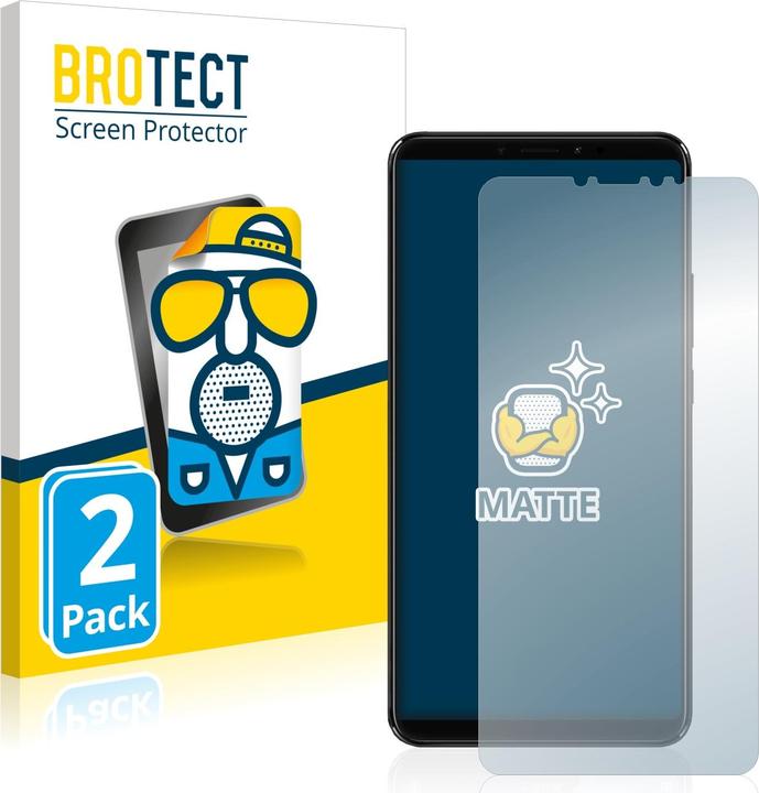 Actual product image BROTECT Anti-glare screen protector matt (2 Piece, Mi Max 3)