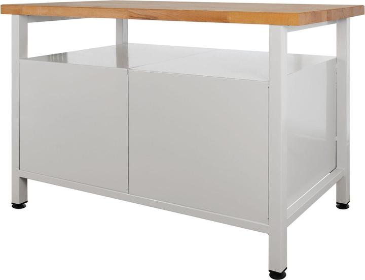 ADB Workbench light grey, anthracite grey 120.0 x 60.0 x 84.0 cm (60 cm, 120 cm)