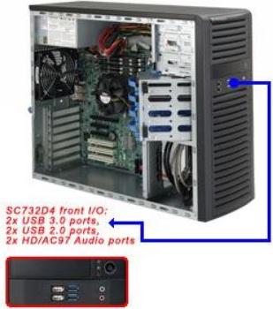 Immagine prodotto Supermicro Server Geh Super Micro MT/2x600W/4x 3,5" SC732i-600B