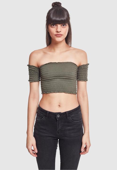Immagine prodotto Urban Classics Top donna con spalla fredda accorciata e fumo (L)