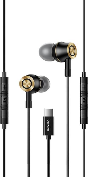 Produktbild Usams Słuchawki stereo EP-43 metal USB-C czarny/black HSEP4301 (ANC, Kabelgebunden)