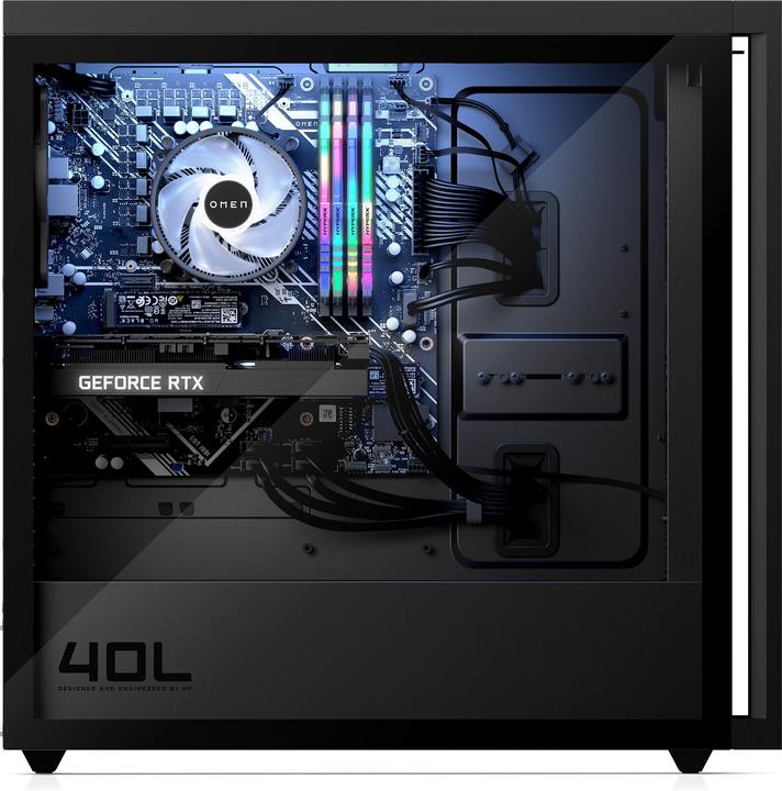 Image du produit HP OMEN Desktop Gaming PC GT21-1107ng - AMD Ryzen™ 7 7700, 32GB RAM, RTX 4070, 1000GB SSD + 1TB HDD, Wi (AMD A10-7700K, 32 Go, 1000 Go, GeForce RTX 4070)