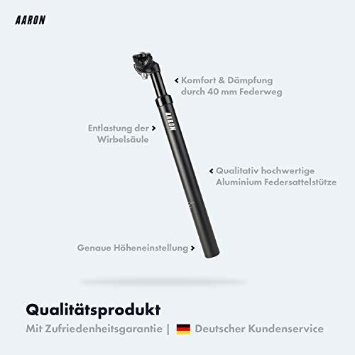 Produktbild Aaron Spring Federsattelstütze mit 30,9 mm Durchmesser, Schwarz